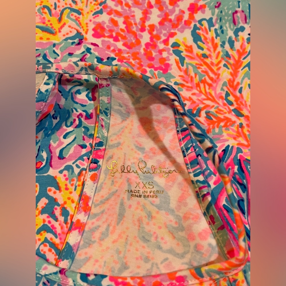 NWOT NEW Lilly Pulitzer Billie Tank Top Color Multi Splashdance Size XXS - Picture 3 of 11